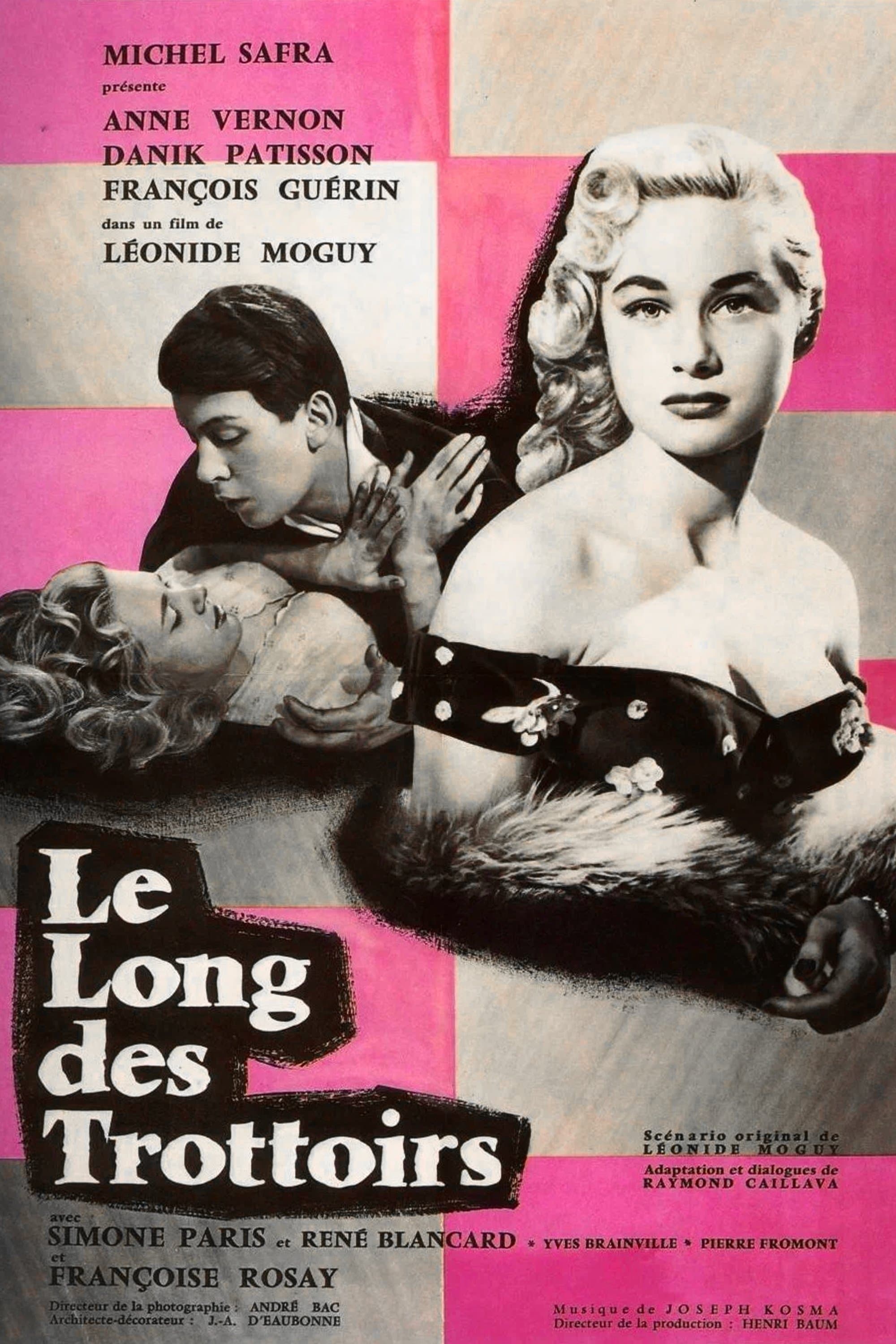 Le Long des trottoirs poster