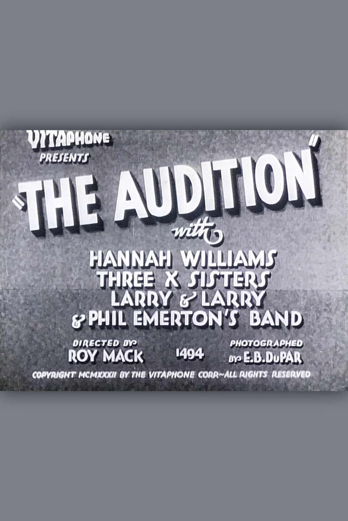 The Audition poster