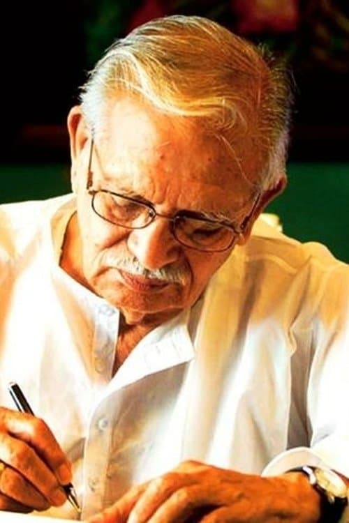 A portrait of Gulzar